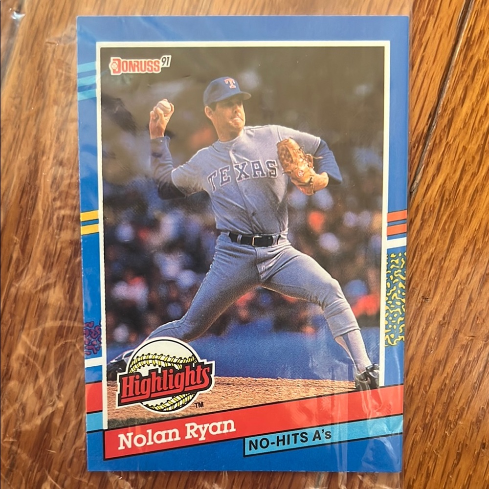 Donruss 91 Nolan Ryan Baseball Card - NEW
